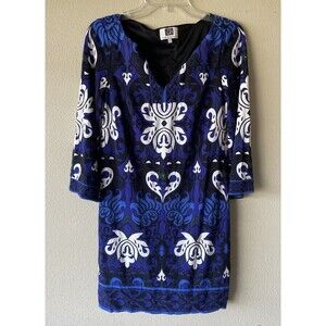 Laundry by design size 4 dress blue floral stretch